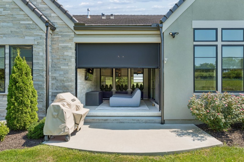 Rear patio